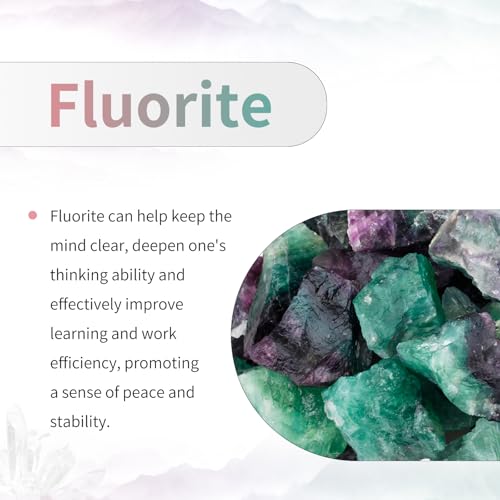 TUMBEELLUWA Rainbow Fluorite Crystal Obelisk Tower for Healing Wiccan 351-530 g