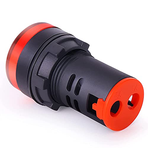 GTIWUNG Pack of 10 AC DC 24V Energy-Saving LED Indicator Signal Light, LED Indicator Light, Control Light, 22mm Thread