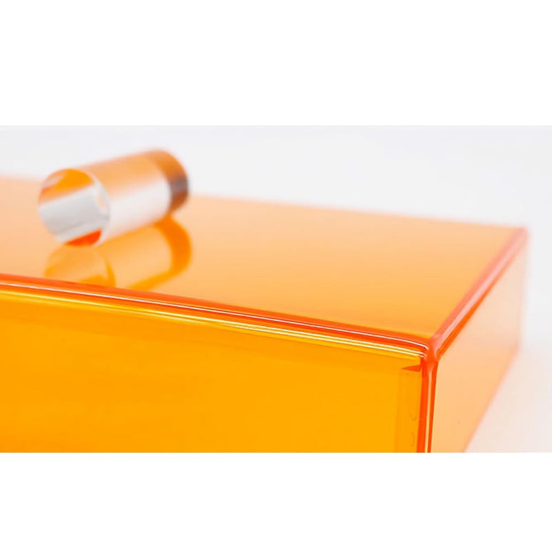 [Australia - AusPower] - Dental Curing Light Protector Box Dental Ultraviolet Cover Orange (Small) Small 