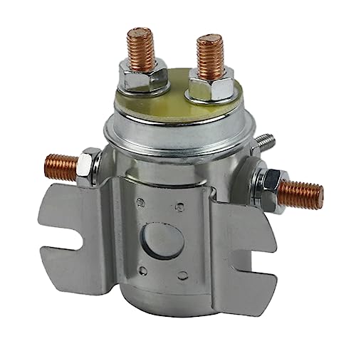 Wai Danie Continuous High Performance Switch Relay Solenoid Compatible with Prestolite & Ramsey Winch Electric Golf Cart Car Crane Boom Winch 6 Terminal 12V