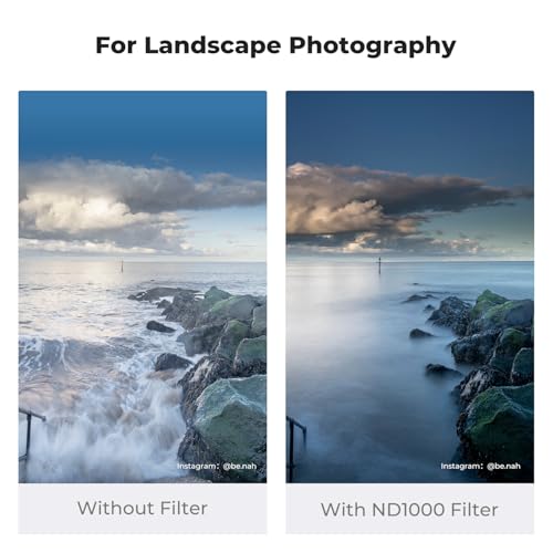 K&F Concept 100x100mm Square ND1000 Neutral Density Filter ND