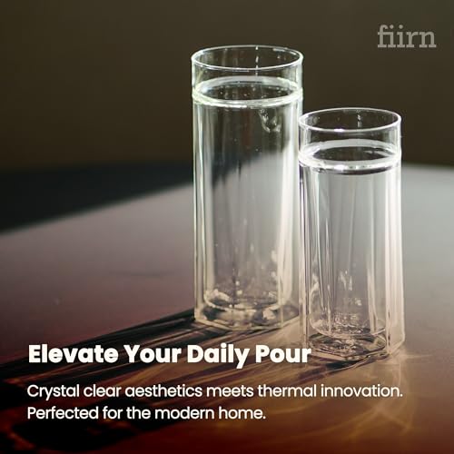 Kide Glass, Crystal Clear, 420ml Capacity, Double Wall