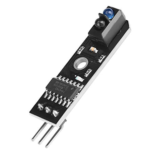 IR Infrared Obstacle Avoidance Sensor Module for 1 Channel 1 mm - 25 mm TCRT5000 Infrared Reflection Tracking Sensor Module Smart Car Black/White Line Detection Pack of 3 | Obstacle Avoidance 1 Channel Line Tracking for Smart Cars