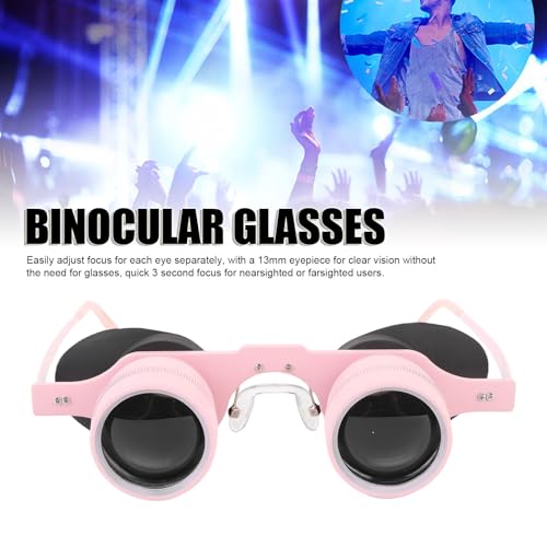 10X Binocular Glasses Professional, HD Portable Fishing Binoculars, Comfortable Wearable Polarized Glasses for Concerts Theater Opera Bird Watching Sports