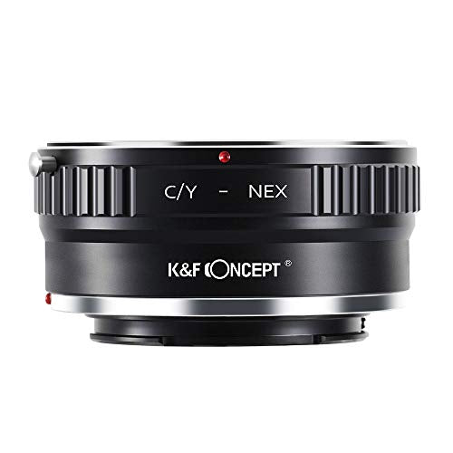 K&F Concept Lens Mount Adapter, Contax/Yashica (C/Y) Lens to Sony Alpha NEX E-Mount Camera C/Y-NEX