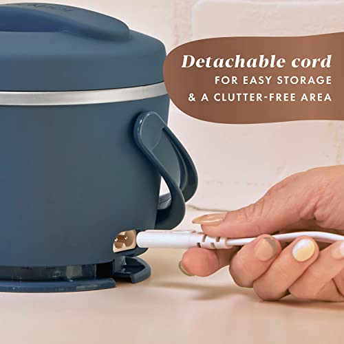 Crock-Pot 20oz Portable Electric Food Warmer, Personal Lunch Box Keeps Food Spill-Free & Warm, Ideal for Travel, Work, Car, On-the-Go, Dishwasher-Safe, Giftable, Faded Blue 20 Ounce