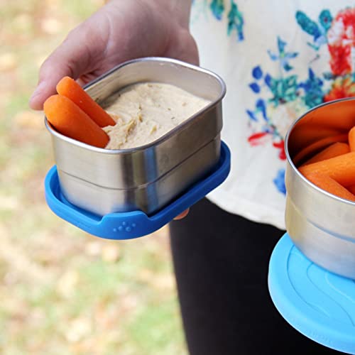 Ecolunchbox Splash Box and Pod set with stainless steel bento containers, leak-proof lunch and snack boxes for kids and adults.