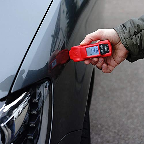 ETARI Paint Coating Meter MD-07 for Iron and Aluminum Bodies, Coating Thickness Gauge, Paint Gauge, Paint Thickness Gauge with Self-Calibration