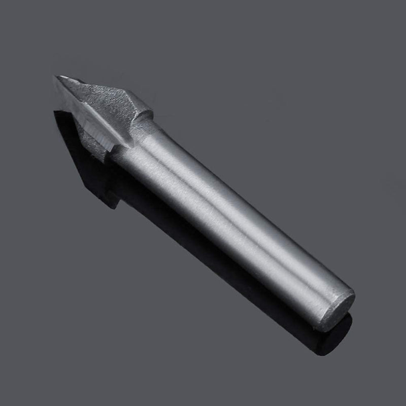 [Australia - AusPower] - Milling Cutter Tungsten Steel CNC Engraving Sharp V-Groove Bit End Mill 60 Degree CNC Milling Cutter 6 mm Shank 10 mm Cutter Diameter Three-Dimensional Sign Manufacturing Engraving Bit Woodworking 