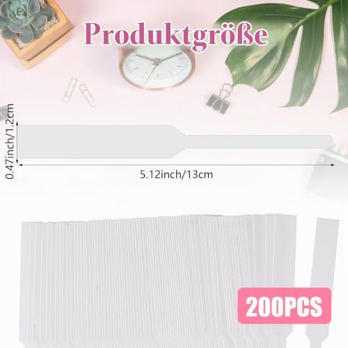 Pack of 200 Perfume Test Strips Fragrance Strips Wide Perfume Tester Strips Perfume Test Strips Disposable Perfume Tester Aromatherapy Fragrance Tester Paper for Testing Fragrances and Essential Oils