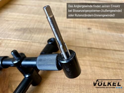 VÖLKEL Angler Set BSF 3/8 x 20 Thread HSS Thread Cutter Set Thread Cutter BSF 3/8 Angler Thread Female and Male Thread