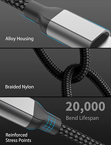 iPhone Charging Cable Quick Charging Cable 1 m [Pack of 2], USB C to Lightning Cable | Acecene MFi Certified Nylon iPhone Fast Charging Cable for iPhone 14 13 12 11 Pro Max X XS XR 8 7 6 Plus Mini SE - Black
