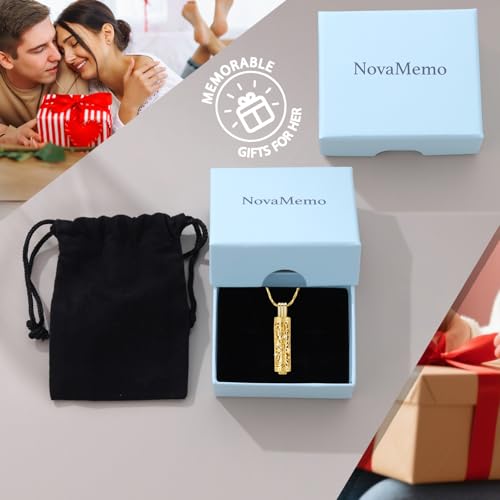 Cylinder Urn Necklace Crystal Tree of Life Cremation Jewelry Pendant for Women Men Vial Cremation Ash Pendant Loved One Memorial Jewelry with Mini Keepsake Urn Ash - Always In My Heart