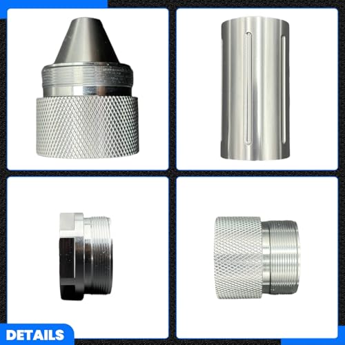 LYAUTOELE silver aluminum alloy cone-shaped lug nuts, 1.375 x 24, pack of 12