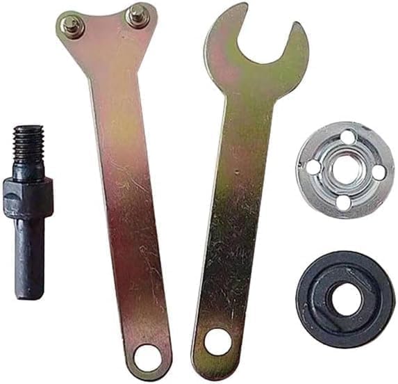 5 in 1 Electric Drill Conversion Angle Grinder Adapter Connecting Rod Set with Wrench Variable Shank Coupling Converter Tool 10mm Mandrel Adapter Kit for Most
