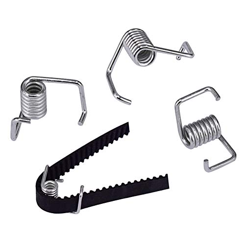 5M GT2 Timing Belt 6mm Width + 4pcs 20 Teeth 5mm Bore Belt Pulley Wheel + 4pcs Idler + 4pcs Tensioner Spring Torsion + 2pcs Gear Clamp Mount Block with Allen Wrench for 3D Printer RepRap