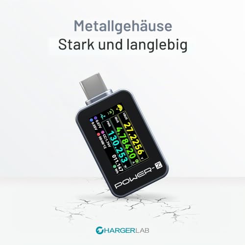 ChargerLAB POWER-Z C240 Portable USB-C Current Tester, Digital Power Meter, Supports up to 240W and PD3.1 QC5.0, for USB-C Phones, Laptops, Chargers and More