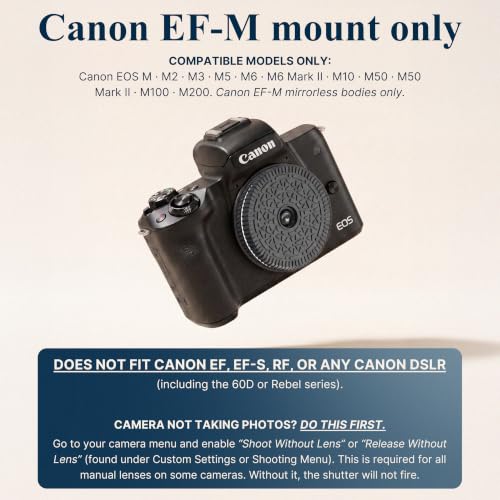 Original Retropia Repurposed Disposable Mirrorless Camera Lens | Unlimited Instant Film-Look Photos | Pancake Lens, 32mm Focal Length & Fixed f/11 Aperture (MIRRORLESS Canon EF-M Mount Compatible) Canon EF-M (Mirrorless Only) Compatible