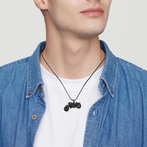 Imrsanl Cremation Jewelry for Ashes Motorcycle/Little Car/Tractor Urn Necklace for Ashes for Men Keepsake Memorial Pendent