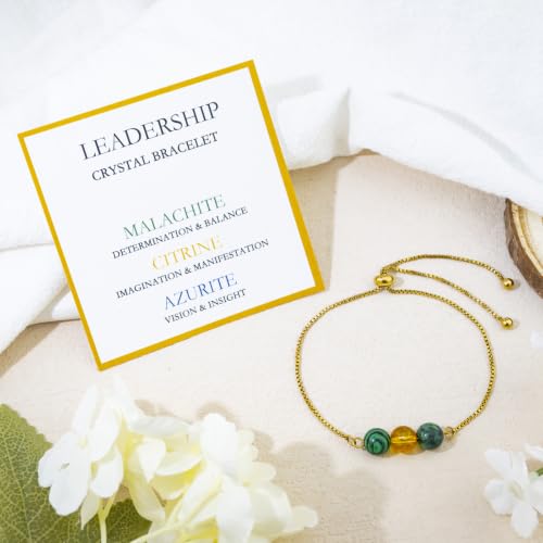 Crystal Bead Bracelet Boss Lady Gifts for Women Boss Appreciation Gifts