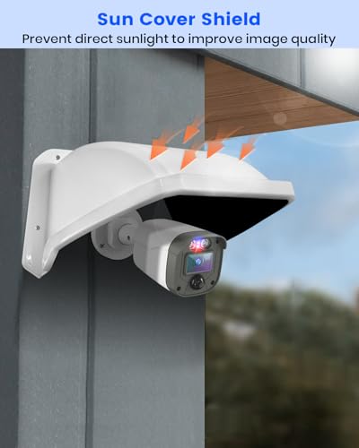 Universal Security Camera Sun Rain Cover Shield for Outdoor CCTV Camera 1 Pack