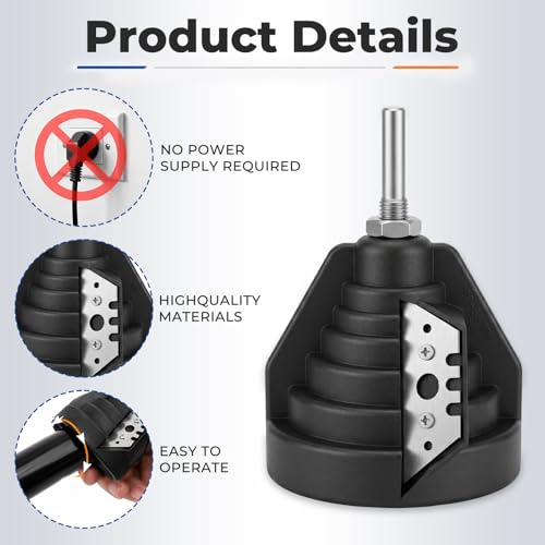 Plastic pipe chamfering tool, pipe deburrer for 20, 25, 32, 40, 50, 63 mm pipes, pipe deburring tool with drill connection, pipe milling cutter, pipe chamfering tool, pipe deburrer for PVC, PE, and PPR pipes
