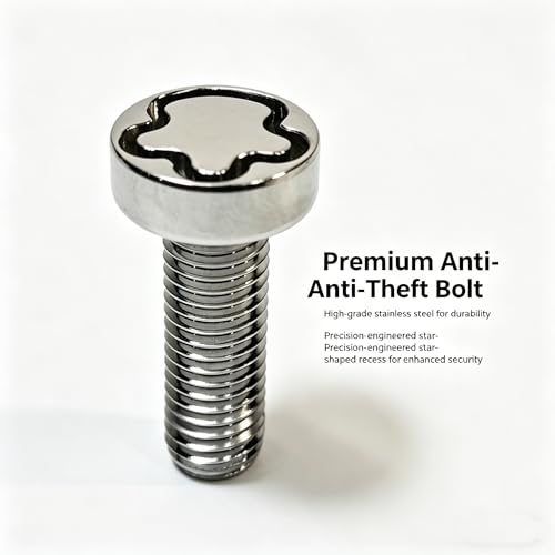 VOSANTU M6*30mm stainless steel hidden security screws, 4 anti-theft locks and key hardware kit