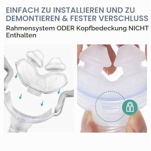 Replacement Nose Cushion for AirFit P10 Frame (L) Pack of 2 CPAP Nose Cushion Soft Silicone Nose Pad CPAP Accessories