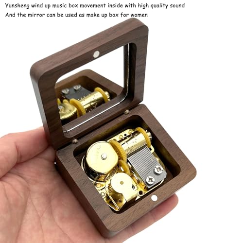 Walnut Wood Wind Up Music Box The Lord’s Prayer for Girls Holy Communion