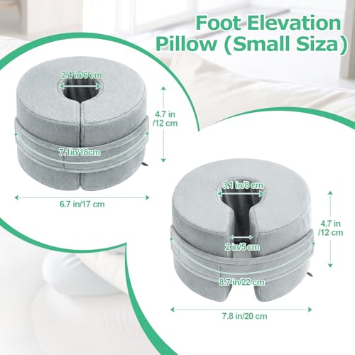 Ryfinvse foot elevation pillow made of high-density foam for ankle and leg support, designed to improve comfort and circulation.