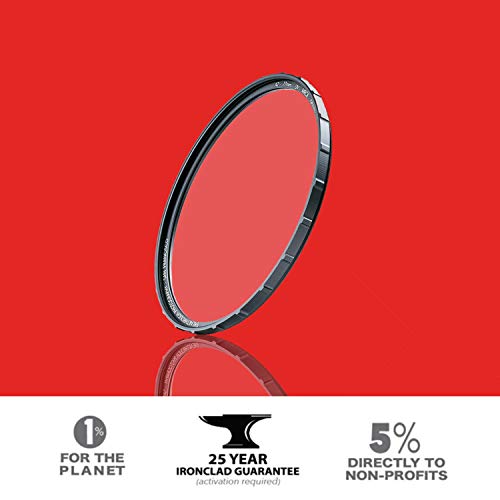 43mm X2 UV Filter for Camera Lenses - UV Protection Photography Filter with Lens Cloth - MRC8, Nanotec Coatings, Ultra-Slim, Traction Frame, Weather-Sealed by Breakthrough Photography 43mm