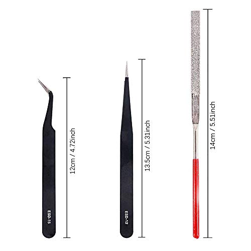Resin 3D Printer Tool Kit Clean Basic Tools With Plier, File, Tweezer, Trimmer Pen, Resin Filter, Scraper, Plastic Remove Tool, Silicone Mat For SLA DLP LCD 3D Printer Accessories A