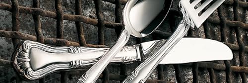 Gorham Valcourt Stainless Flatware 5 Piece Place Setting , Silver -