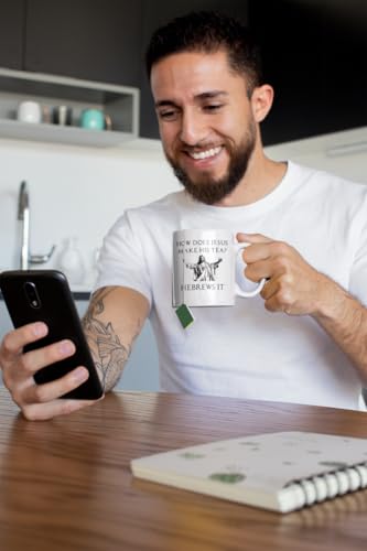 How Does Jesus Make His Tea? - Printed Funny Mug - Great Gift/Present Idea, Ceramic, 11fl.oz.