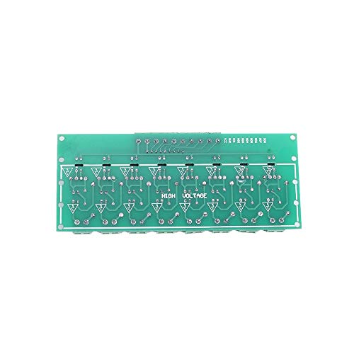 Optocoupler Isolation Module, AC 110V 220V 8 Channel Optocoupler Detection Module, PNP AC Test Module High Output Power Monitoring