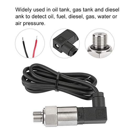 [Australia - AusPower] - Yosoo Silicon Pressure Transmitter, Drucksensor 4-20Ma Pressure Transducer Transducer Sensor 4-20mA Output G1/4" for Water Gas Oil(0-0.5MPA) 0--0.5mpa 