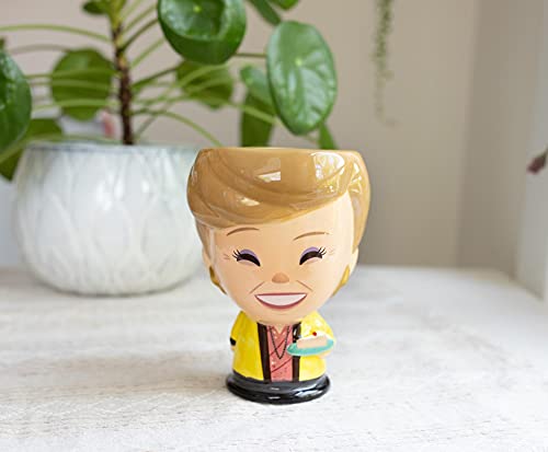 YuanKanJu Cupful of Cute The Golden Girls Blanche 16-Ounce Ceramic Mug | Tumbler Cocktail Glasses, Margarita Cup Drinkware For Home Barware Set | Official TV Show Comedy Collectible