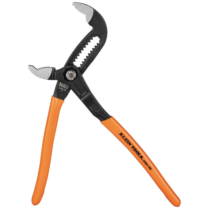 [Australia - AusPower] - Klein Tools D50510B Pump Pliers, Klaw Quick-Adjust, Curved Jaw, Hardened Teeth for Maximum Torque, 10-Inch 