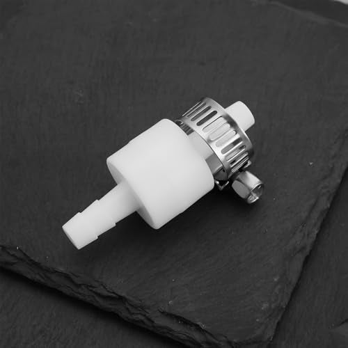 Pack of 4 Diameter 6mm Inline Check Valve with Clamping Straps Suitable for Drain Hose of Household Appliances