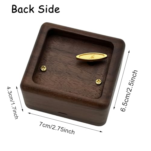 Walnut Wood Wind Up Music Box The Lord’s Prayer for Girls Holy Communion
