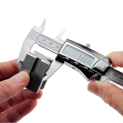 General Tools Digital Caliper #147-6" Precision Measuring Tool - Stainless Steel Ruler 0 - 6" Range 6-Inch Digital Caliper