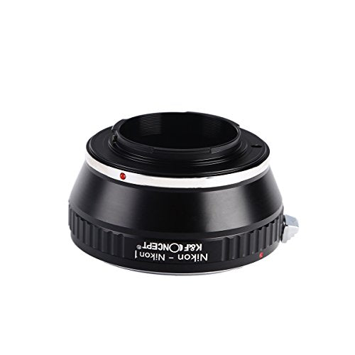 K&F Concept Lens Mount Adapter Compatible with Nikon F Mount Lens and Compatible with Nikon V1, V2, J1, J2 Mirrorless Cameras