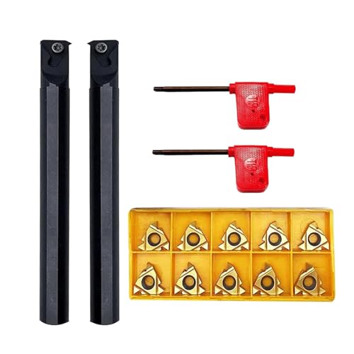 SNR0013M16 + SNL0013M16 Internal and External Tap Rotary Tool Holder with 5pcs 16IR AG60 + 5pcs 16ER AG60 Threading Inserts