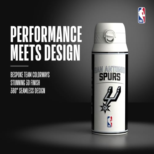 Ion8 NBA Minnesota Timberwolves Game Day Insulated Bottle, 750ml/24oz (San Antonio Spurs, Insulated Steel, Game Day Series) San Antonio Spurs