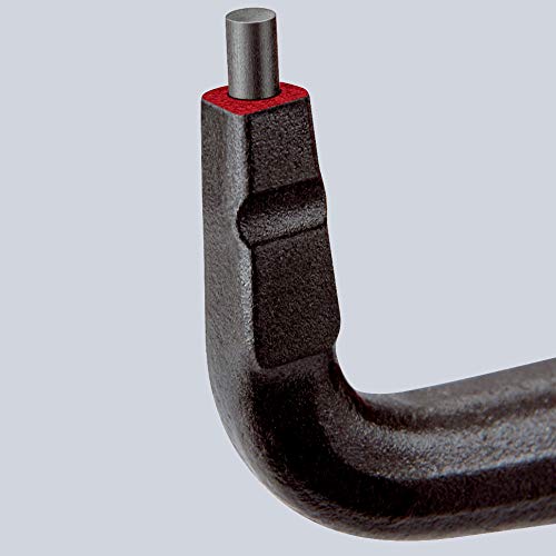 KNIPEX 48 21 J21 internal snap-ring pliers with 90-degree angled tips, for 3/4 to 2 3/64-inch bore diameters