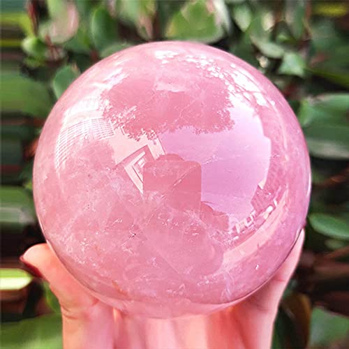 Natural Pink Rose Quartz Magic Crystal Healing Ball Ornament Sphere + Base (5cm (2inch)) 5cm (2inch)
