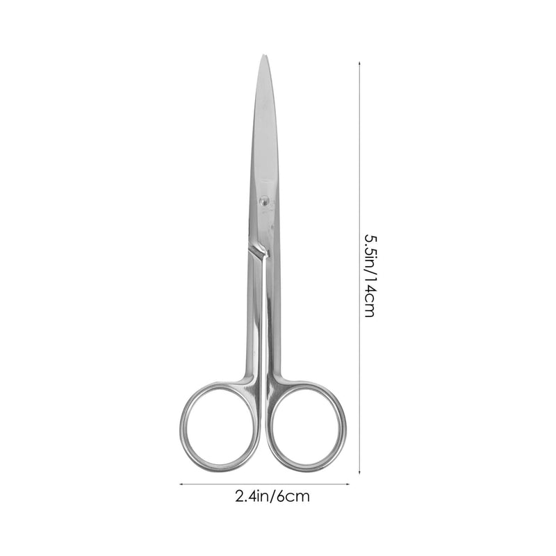[Australia - AusPower] - UEETEK 14 CM Stainless Steel Scissors Medical Surgical Operating Dissecting Straight Scissors 