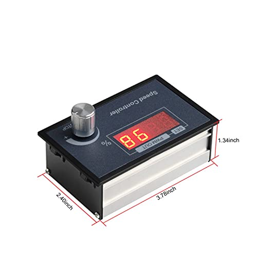 [Australia - AusPower] - Aideepen PWM DC Motor Speed Controller, DC 6-60V 12V 24V 36V 48V 30A Speed Adjustable Stepless Governor Regulator, Motor Speed Controller With Rotating Button 