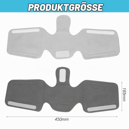 CPAP Neck Pad CPAP Neck Pad Headgear Strap Cover Universal Sleep Apnea Masks Neck Pads, Grey