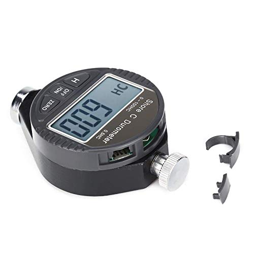 Digital Shore Durometer Hardness Tester A, Mini Shore Rubber Hardness Tester, Digital 0-100HD Durometer Shore Rubber Hardness Tester, LCD Display
